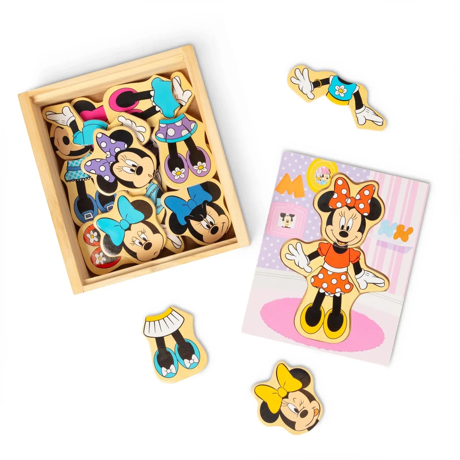 Melissa and Doug Minnie Wooden Mix & Match Dress-Up Set