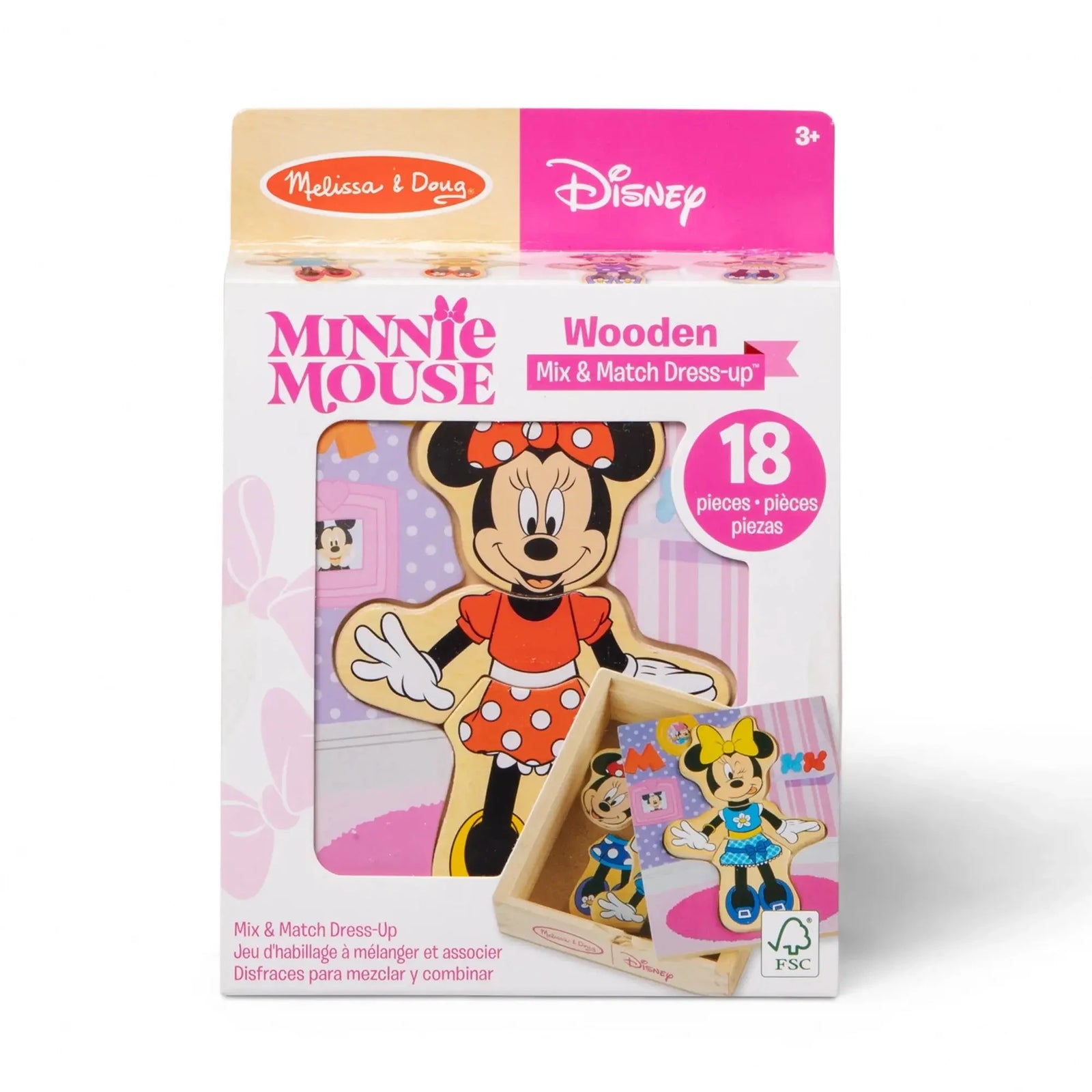 Melissa and Doug Minnie Wooden Mix & Match Dress-Up Set