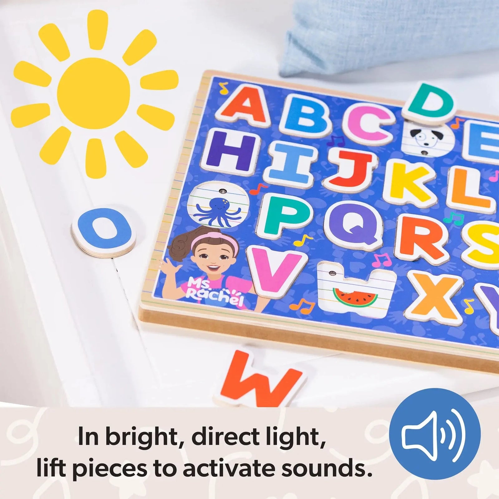 Melissa and Doug Ms. Rachel Alphabet Phonics 26-Piece Sound Puzzle