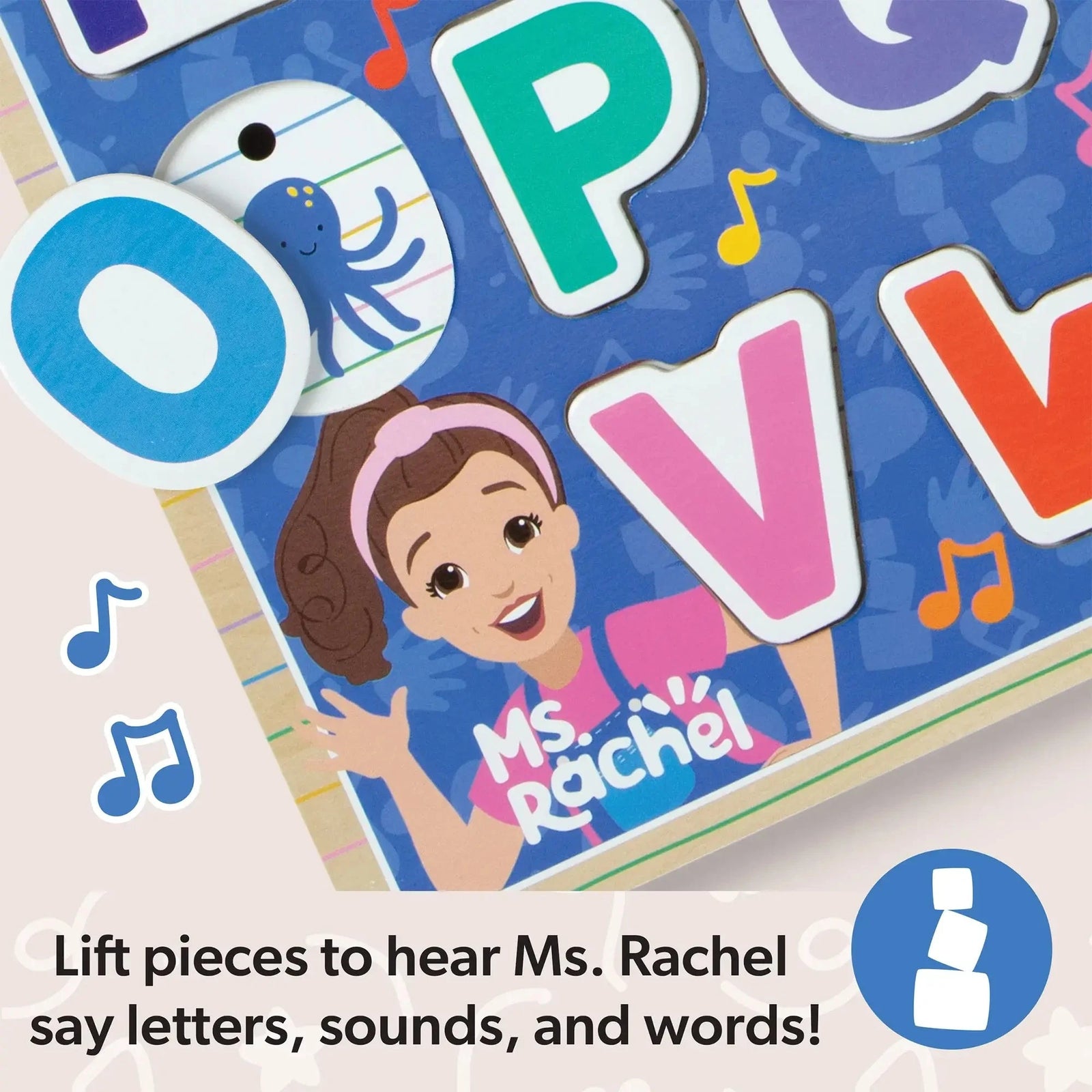 Melissa and Doug Ms. Rachel Alphabet Phonics 26-Piece Sound Puzzle