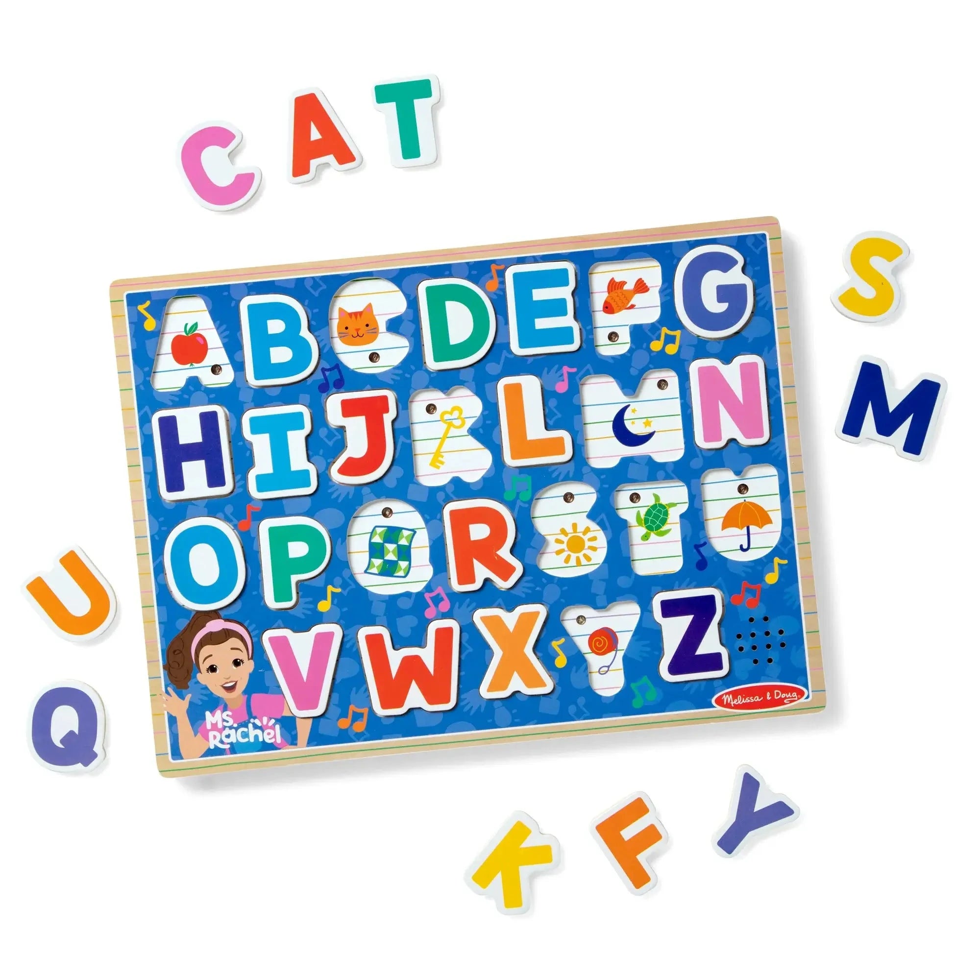 Melissa and Doug Ms. Rachel Alphabet Phonics 26-Piece Sound Puzzle