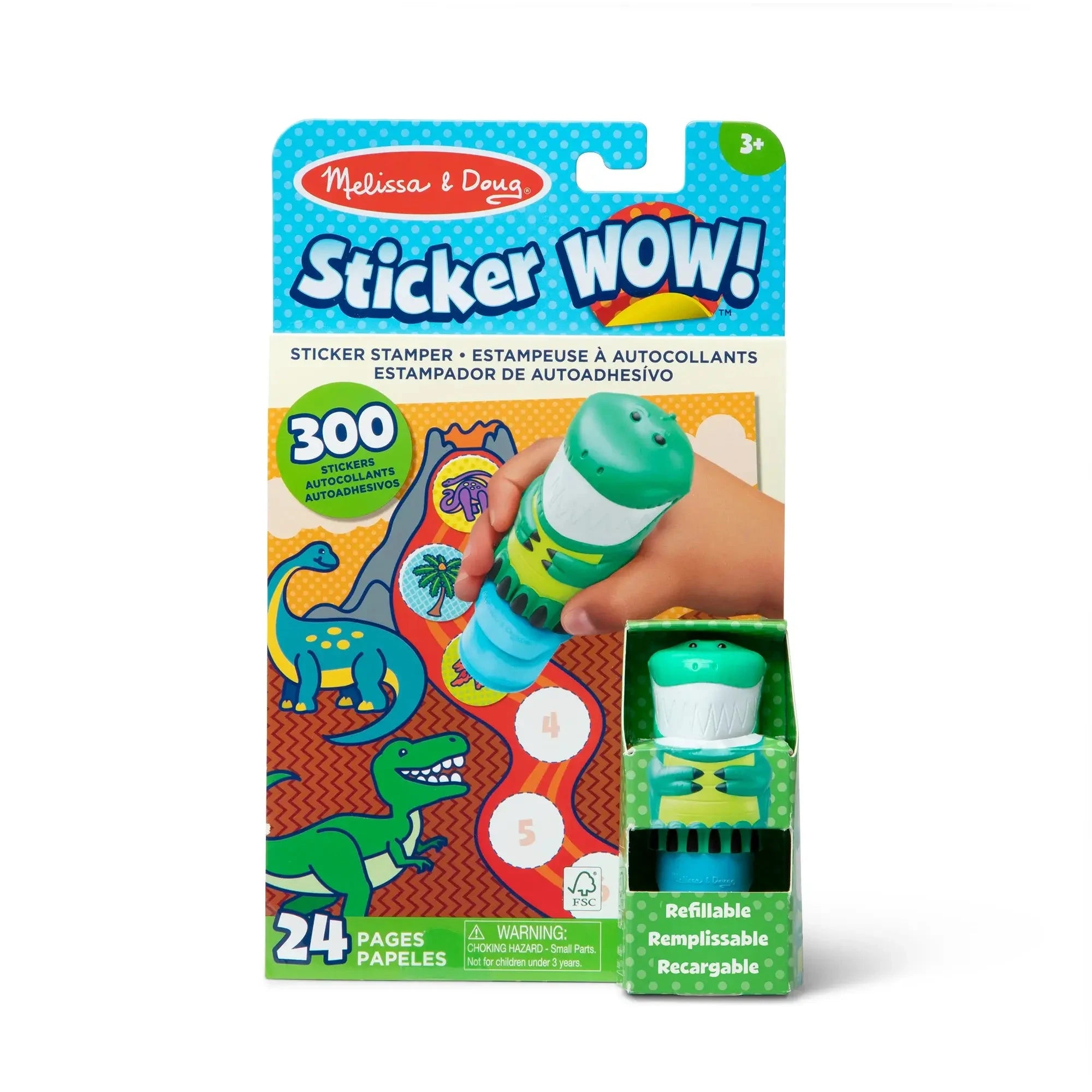 Melissa and Doug Sticker WOW! Dinosaur Activity Pad Set