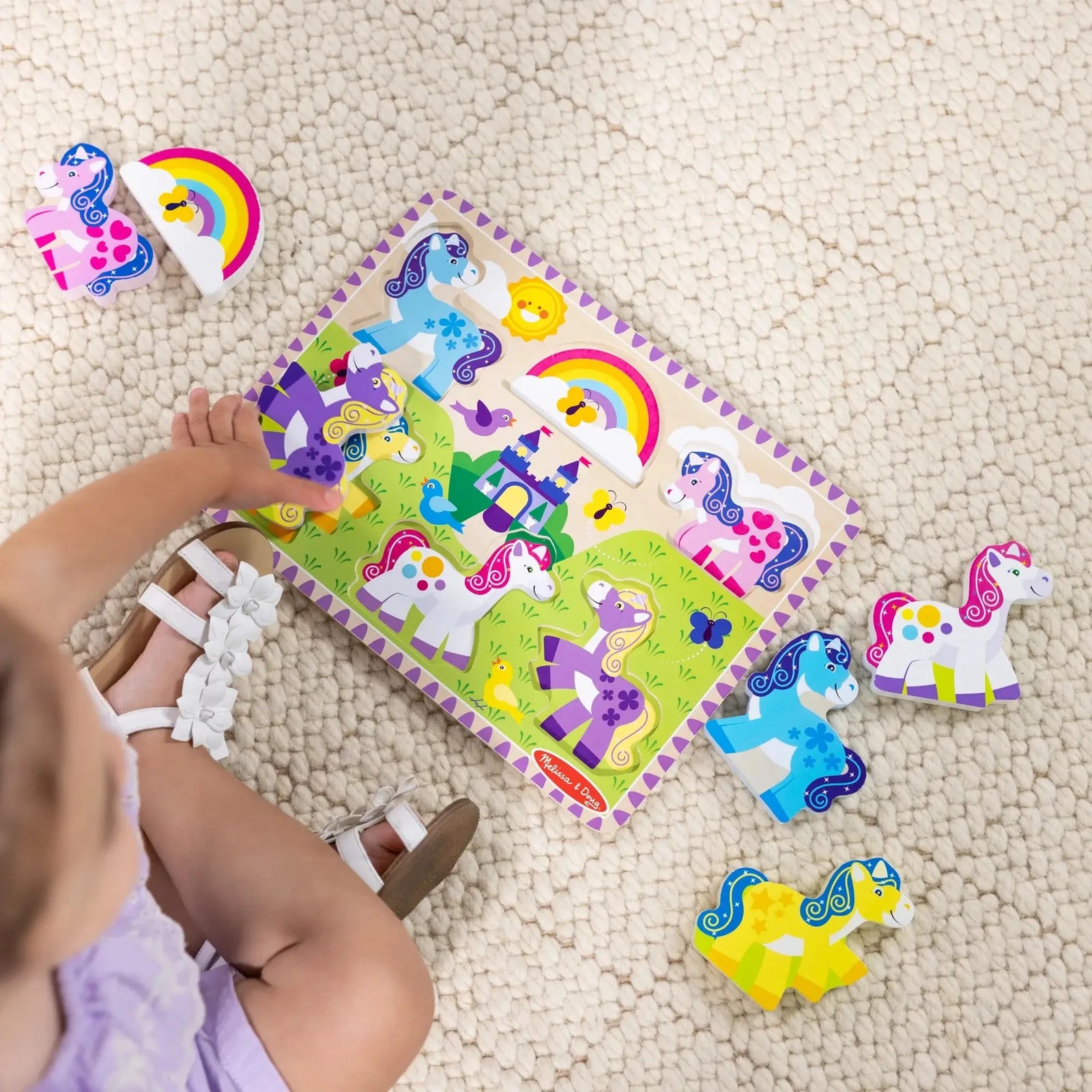 Melissa and Doug Unicorn 6-Piece Chunky Puzzle