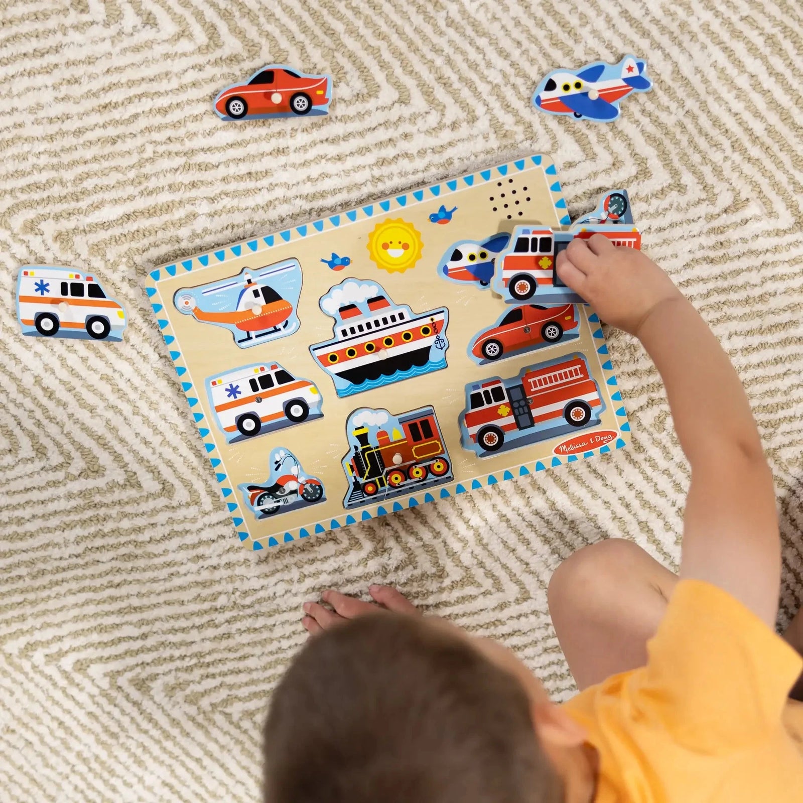 Melissa and Doug Vehicles 8-Piece Sound Puzzle