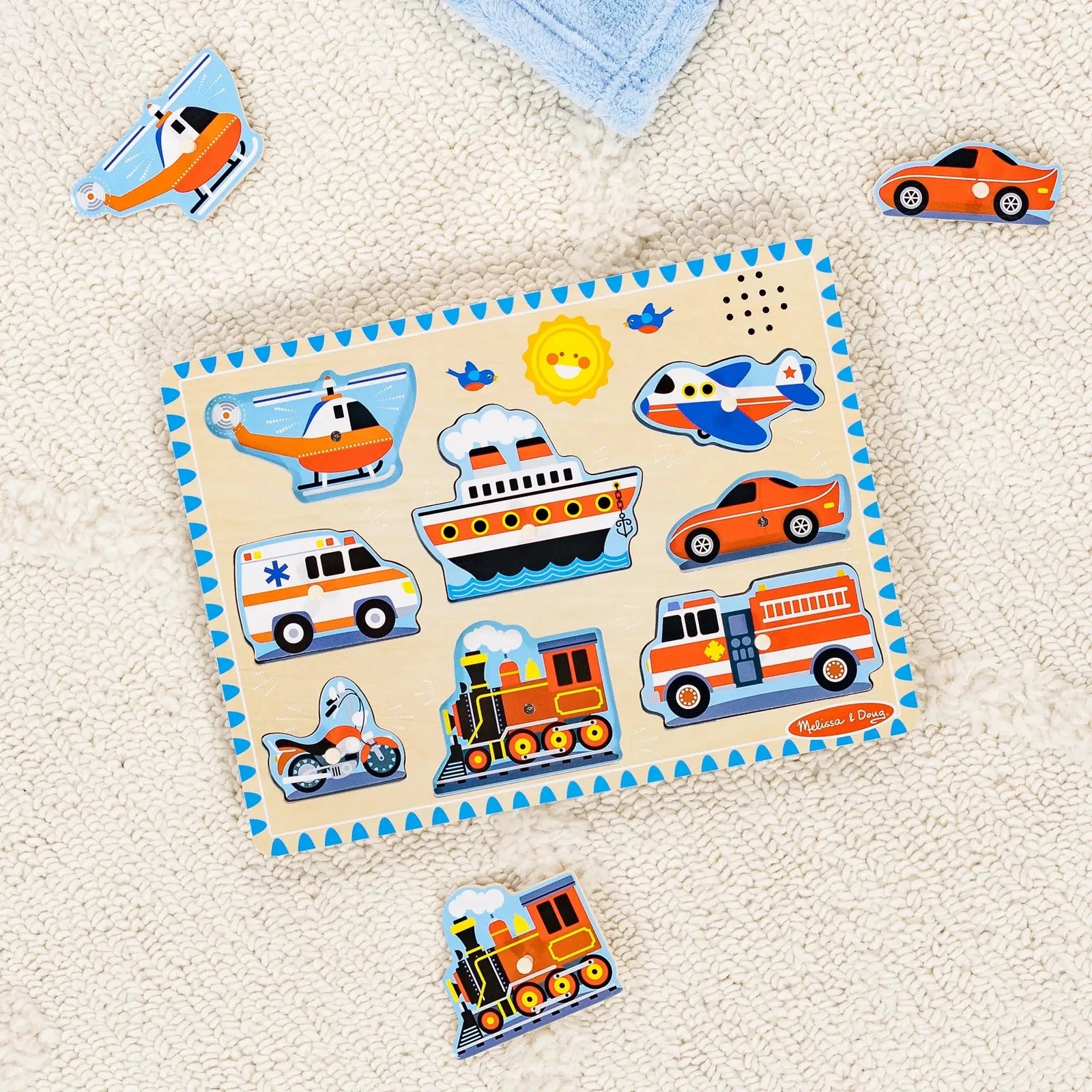 Melissa and Doug Vehicles 8-Piece Sound Puzzle