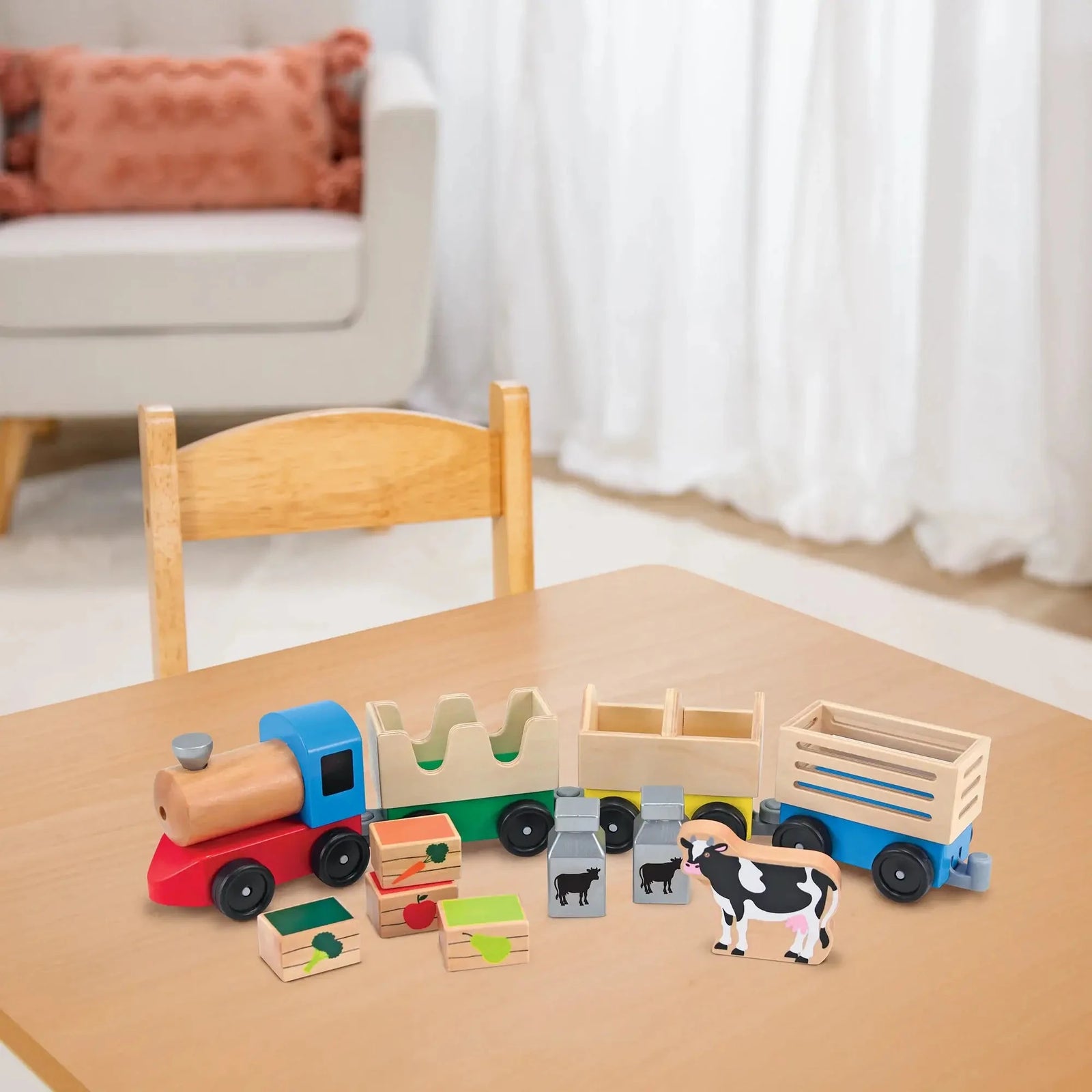 Melissa and Doug Wooden Farm Train