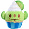 Studio image of Disney Munchlings Pixar Toy Story Alien lime cupcake plush featuring green velvety texture, stitched smile, and white swirl top with lime slice decorations, ideal for hugging or display.