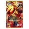 One Piece Card Game The Best Vol. 2 Premium Booster Pack featuring Monkey D. Luffy throwing a fiery punch on a red and gold background, containing 10 collectible trading cards by Bandai Namco.