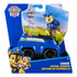 Paw Patrol Chase police cruiser toy in sustainable packaging, featuring blue patrol cruiser, Chase figure in police uniform, and Paw Patrol branding for ages 3 and up.