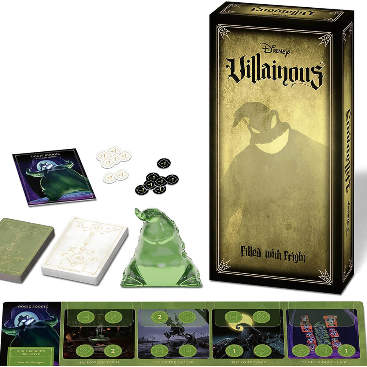 Ravensburger Disney Villainous Filled with Fright box and pieces