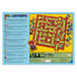 Back of Ravensburger Super Mario Labyrinth game box with multilingual instructions, board layout, and character cards, explaining gameplay mechanics and objectives.