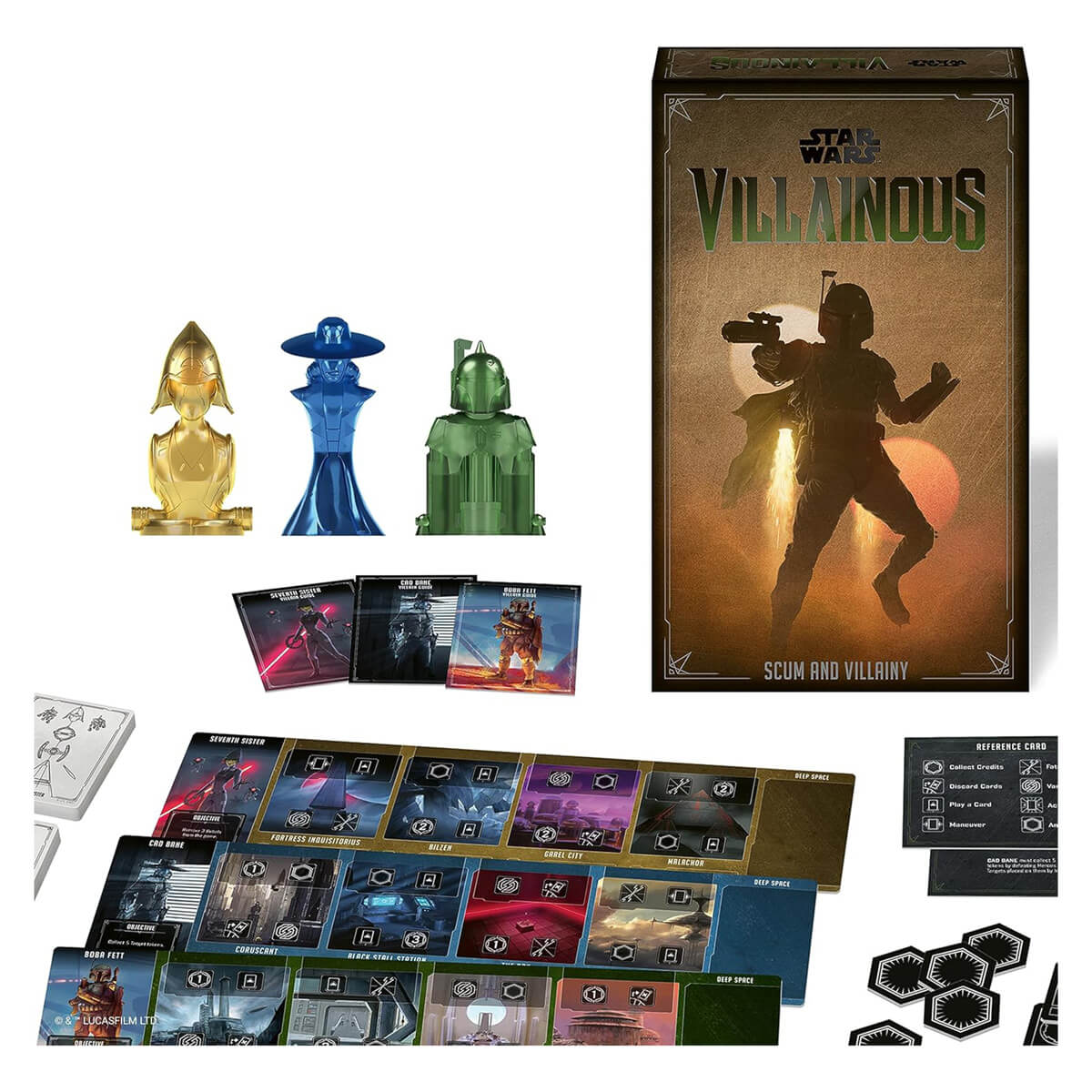 Ravensburger Star Wars Villainous Scum & Villainy box and game