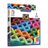 SmartGames IQ Noodles puzzle box featuring colorful flexible noodle-shaped pieces in red, green, yellow, blue, and pink, with 120 challenges for ages 7+.