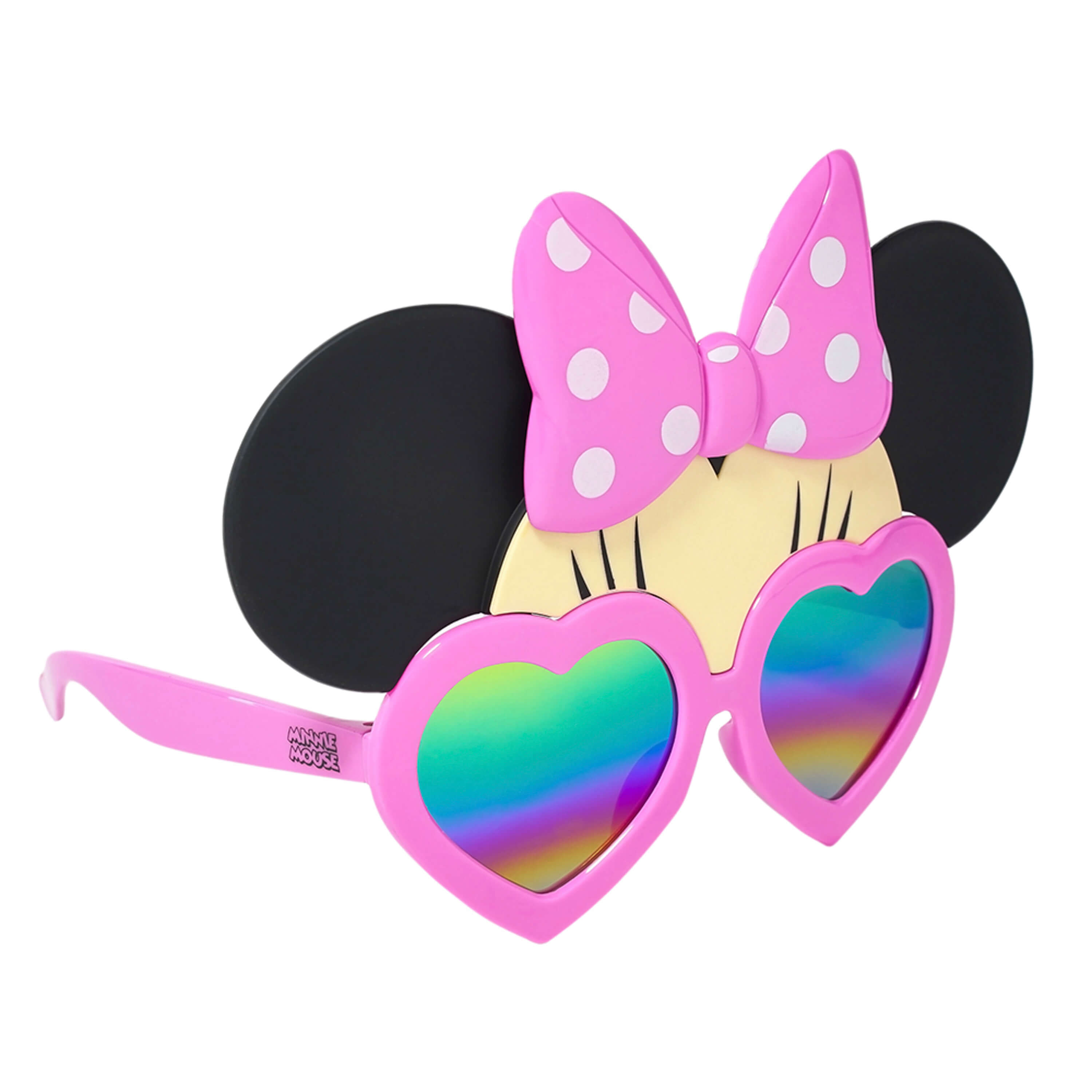 Sun-Staches Disney Minnie Mouse Pink Rainbow Lens Sunglasses