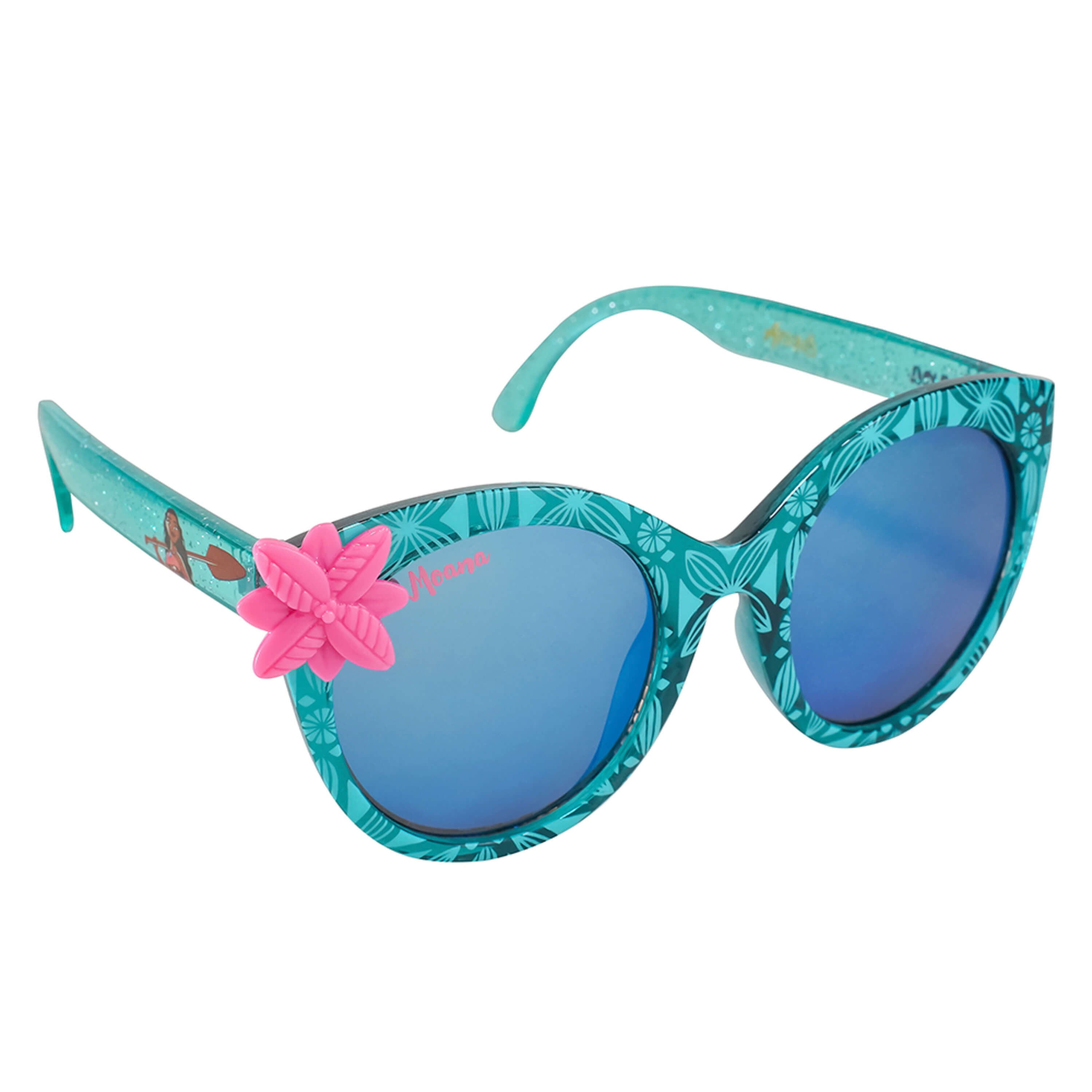 Sun-Staches Kids Arkaid Disney Princess Moana Blue Glitter Cateye Sunglasses