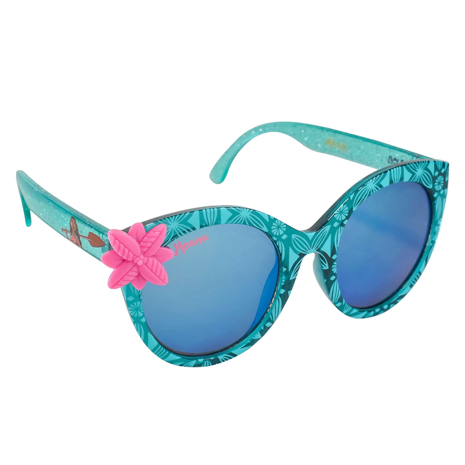 Sun-Staches Kids Arkaid Disney Princess Moana Blue Glitter Cateye Sunglasses