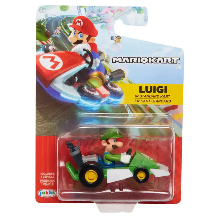 Super Mario Kart Luigi Standard Kart Racing Figure