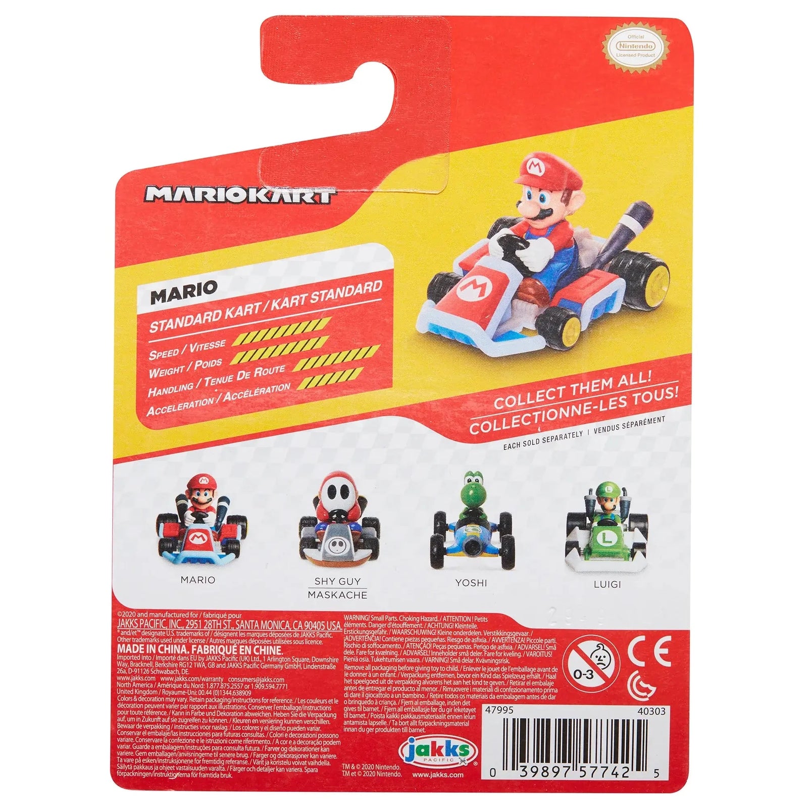 Super Mario Kart Mario Standard Kart Racing Figure