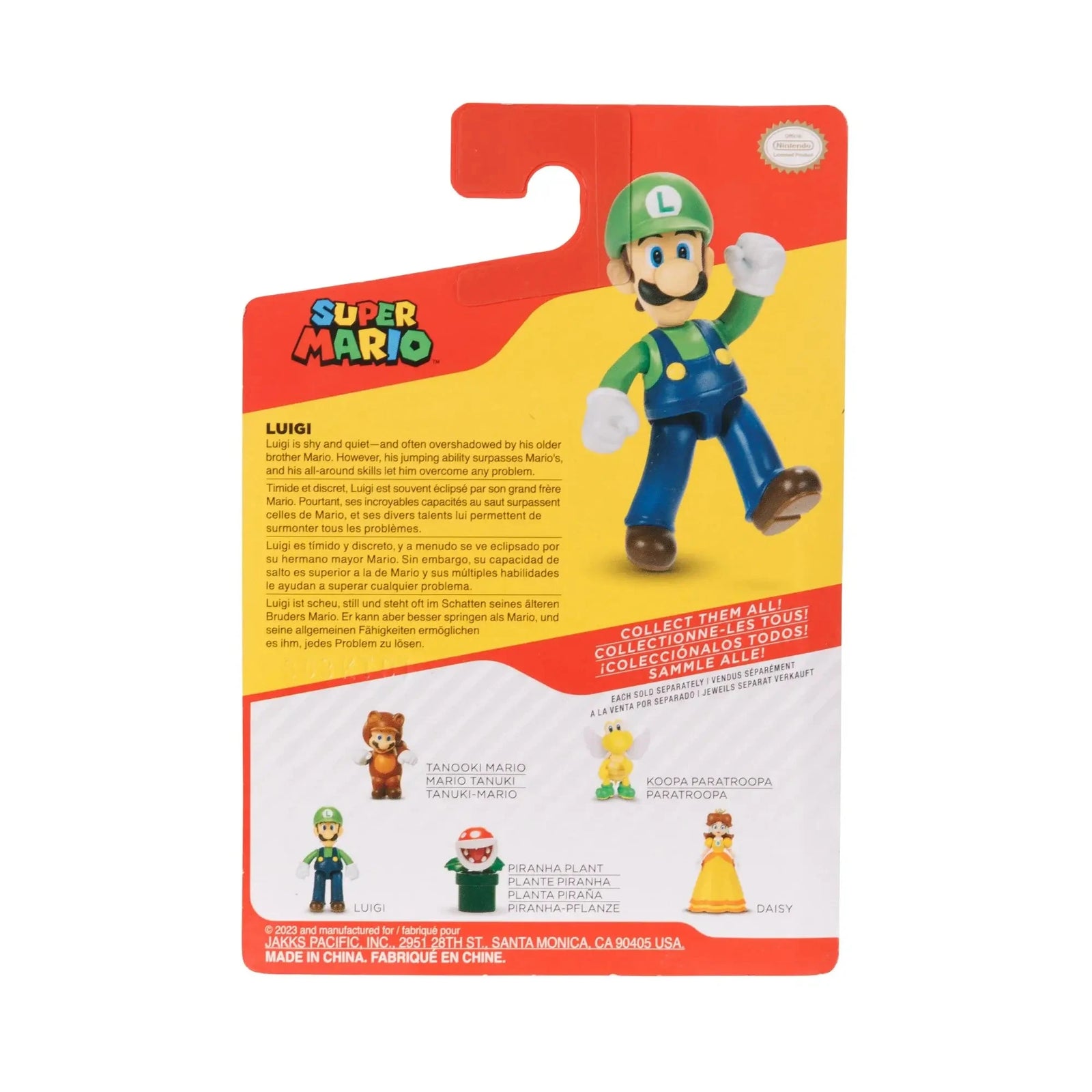 Super Mario Luigi 2.5-Inch Action Figure