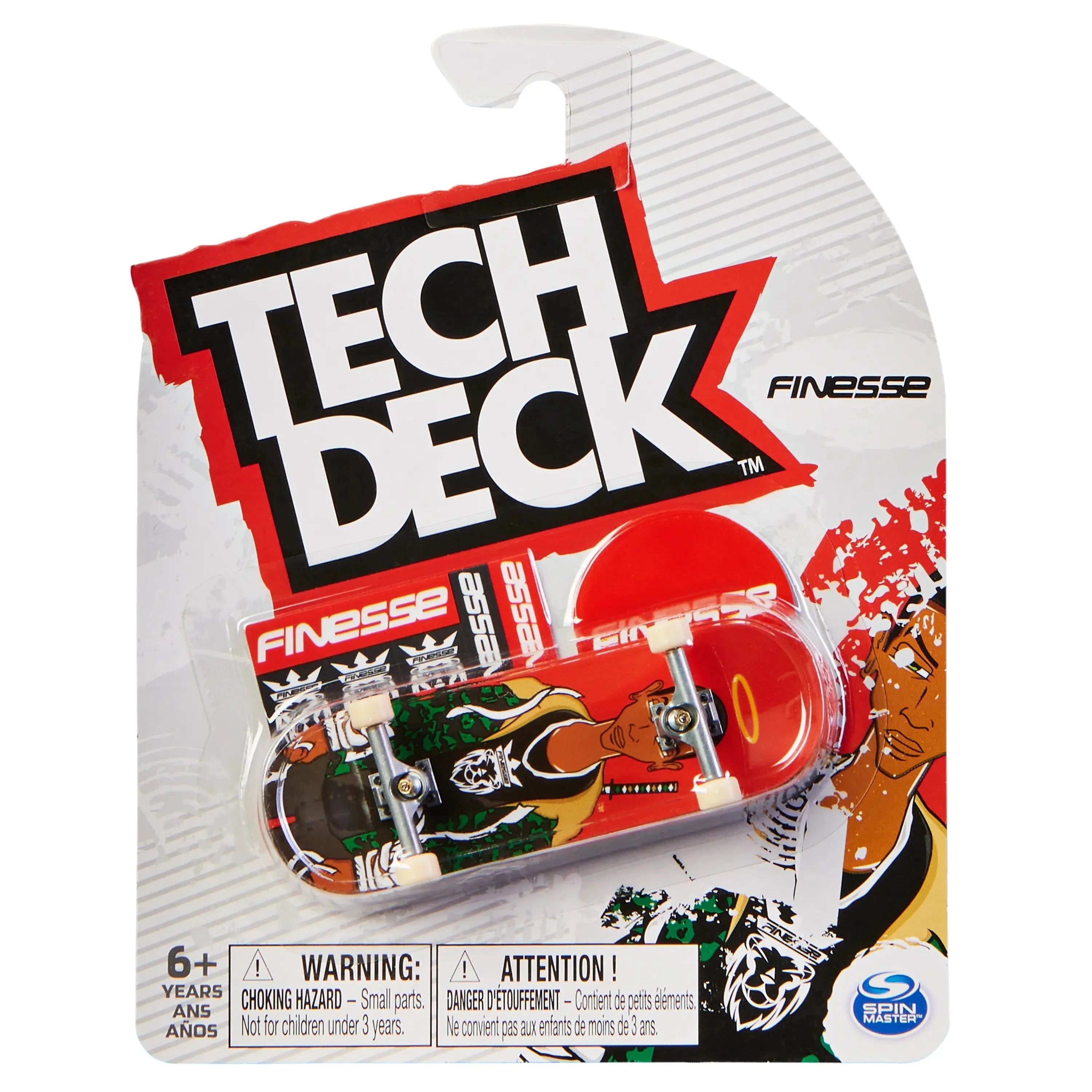 Tech Deck Finger Skateboard Finesse Jay Ninja Red Deck