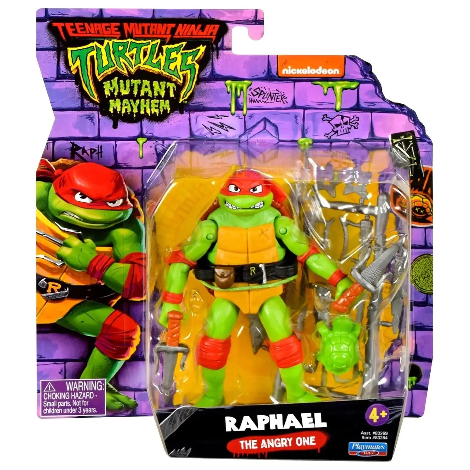 Teenage Mutant Ninja Turtles Mutant Mayhem Raphael the Angry One 4.5-Inch Action Figure