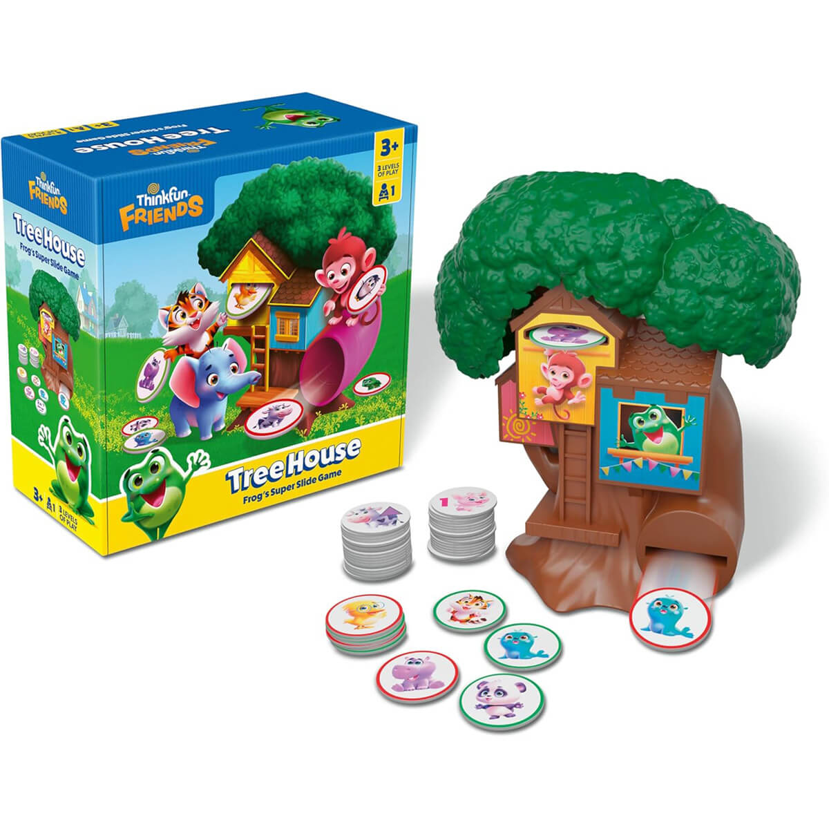 ThinkFun Friends Tree House Game box and game