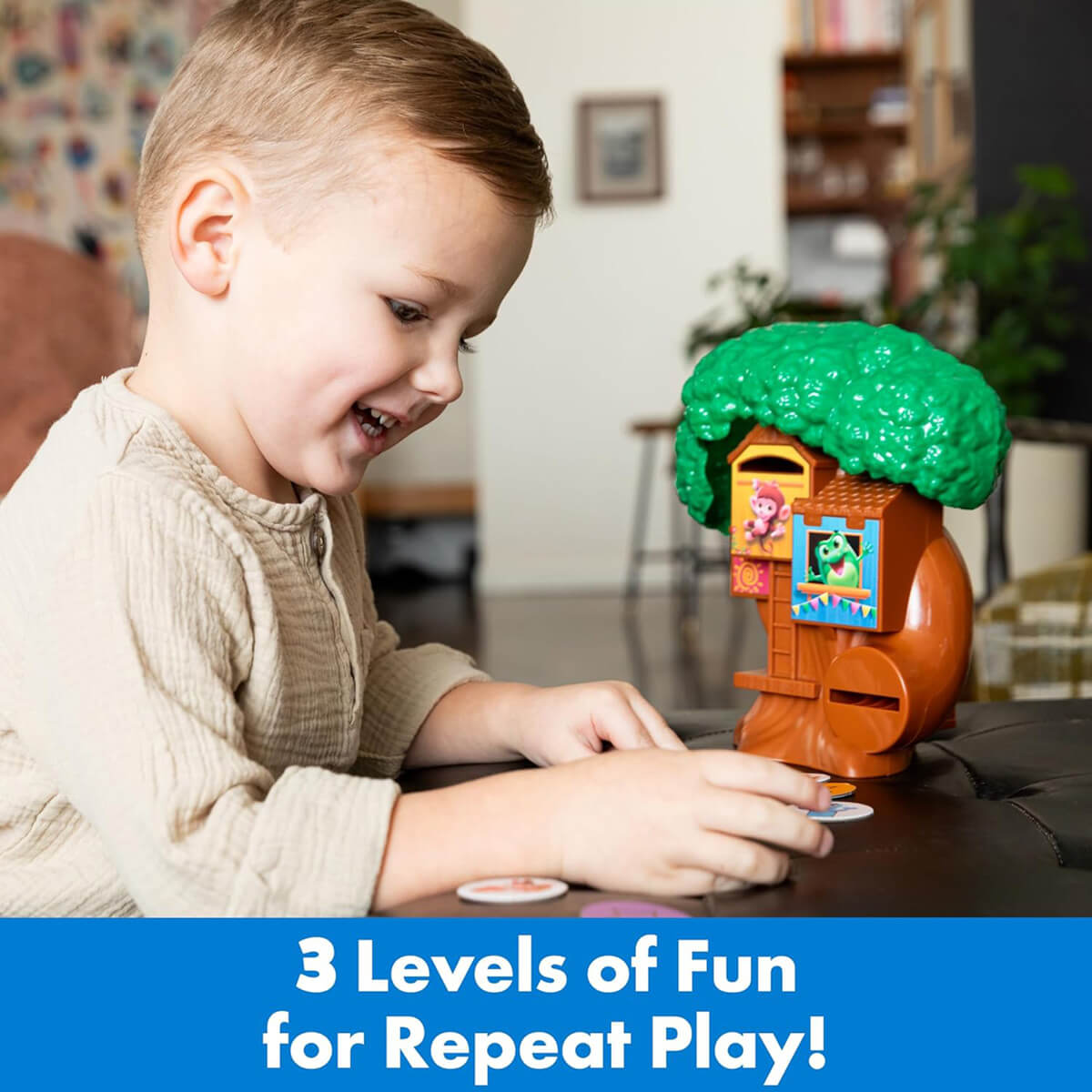 ThinkFun Friends Tree House Game three levels of fun for play 