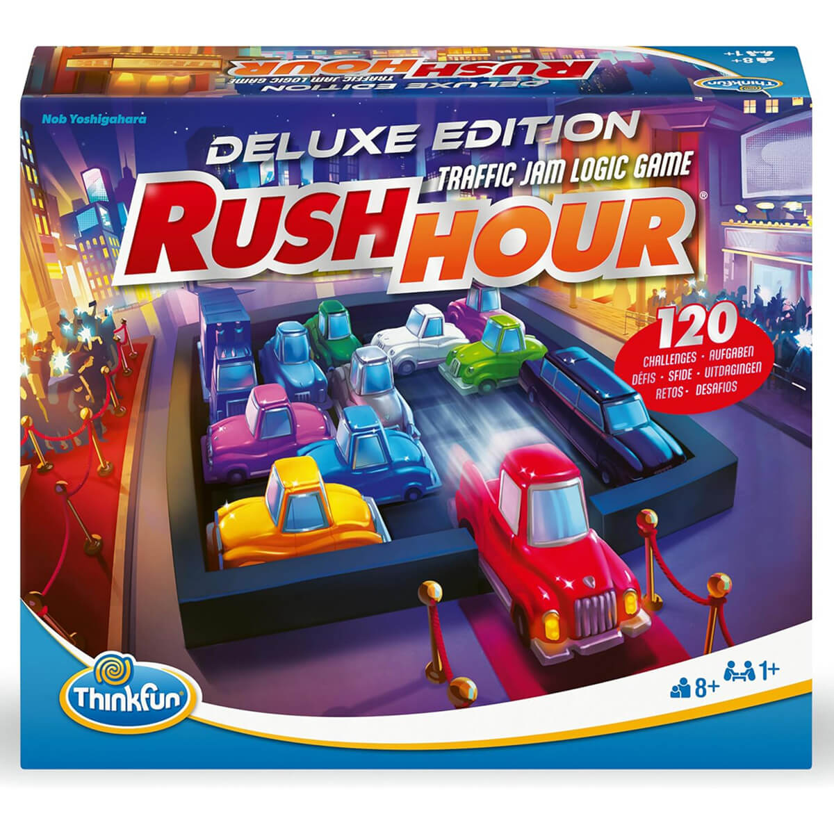 ThinkFun Rush Hour DLX Game front of box