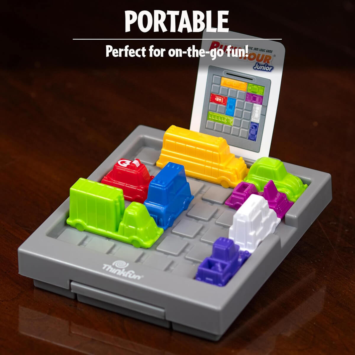 ThinkFun Rush Hour Jr Game is portable