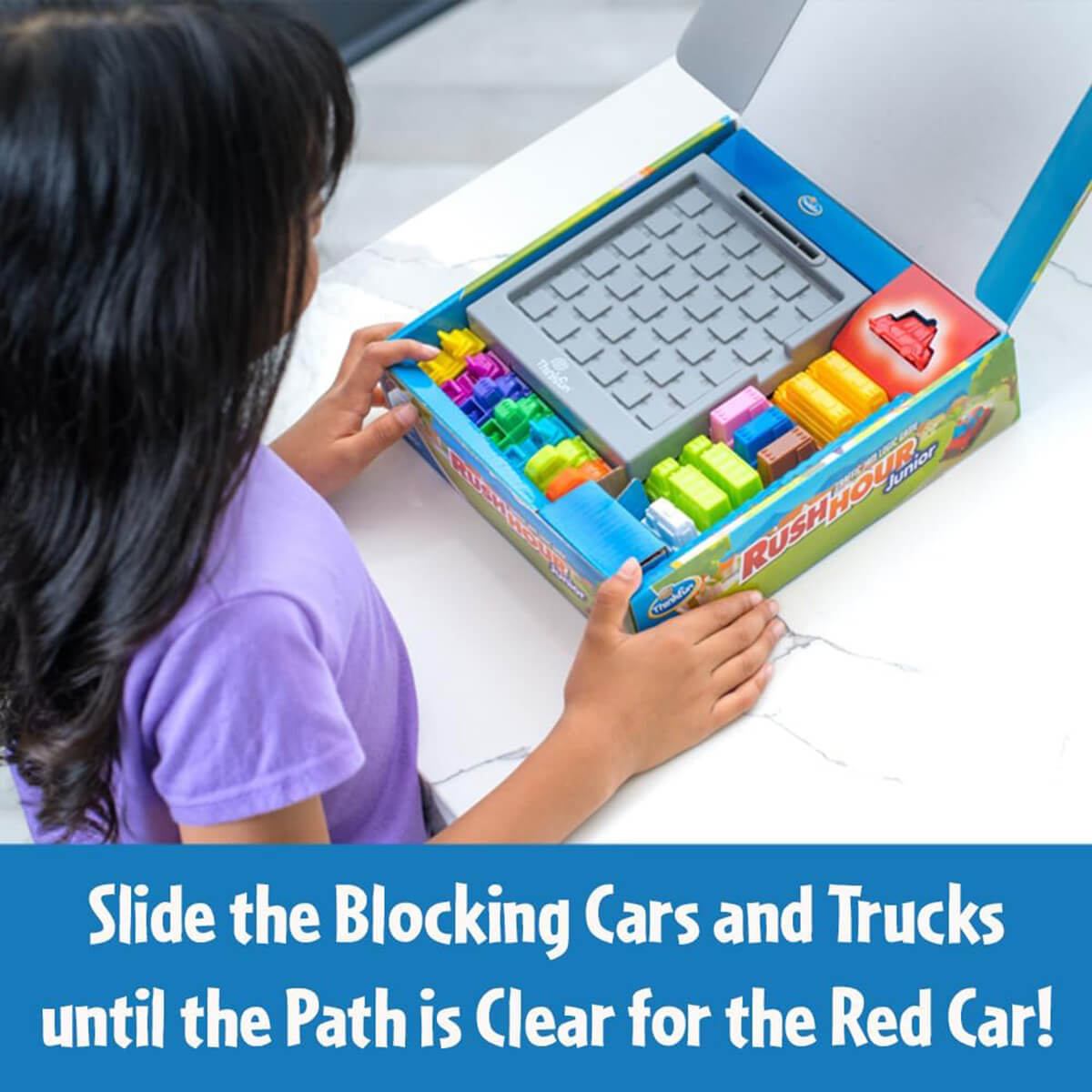 ThinkFun Rush Hour Jr Game slide pieces to play 