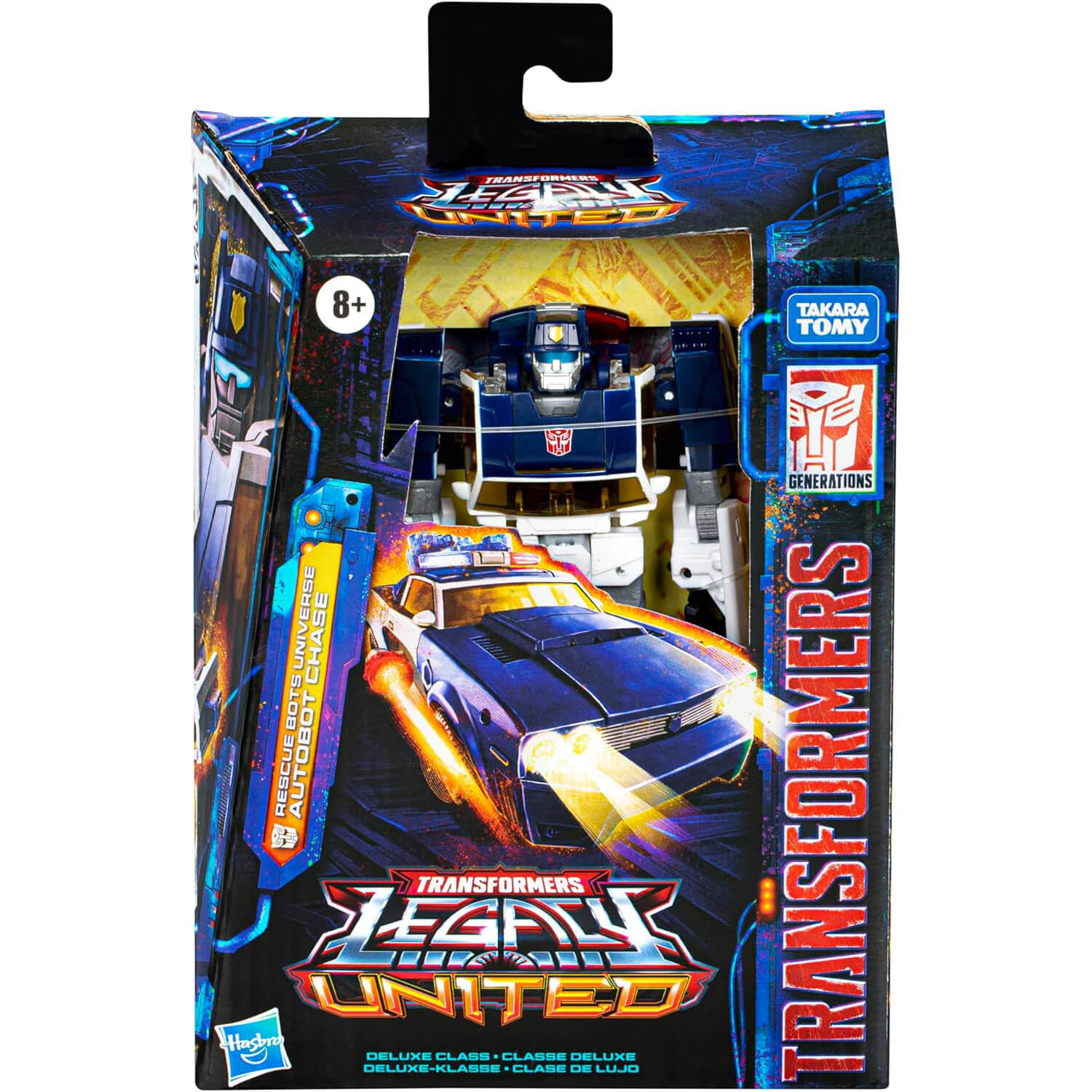 Transformers Legacy United Deluxe Rescue Bots Universe Autobot Chase 5.5-Inch Action Figure