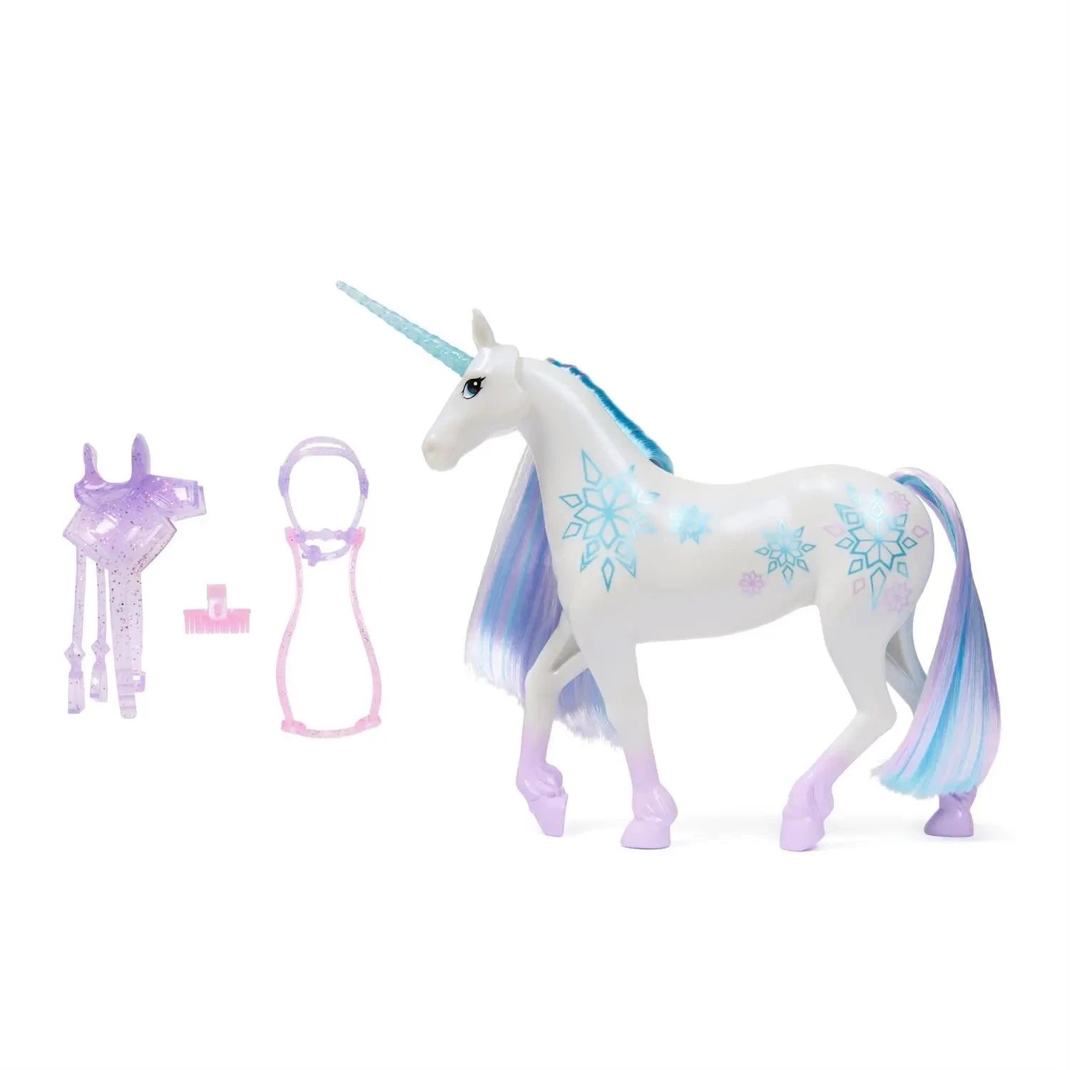 Unicorn Academy Power of Friendship Glacier with Translucent Bridle & Saddle Set