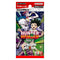 Union Arena TCG Hunter x Hunter Volume 2 booster pack featuring Gon Freecss, Killua Zoldyck, and Hisoka on a bright green and purple geometric background, containing collectible anime trading cards by Bandai.