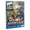 Warhammer White Dwarf Issue 517 magazine cover showing dynamic sci-fi artwork of armored Space Marines in blue power armor amid explosions, promoting a scenery showcase for tabletop battlefields.