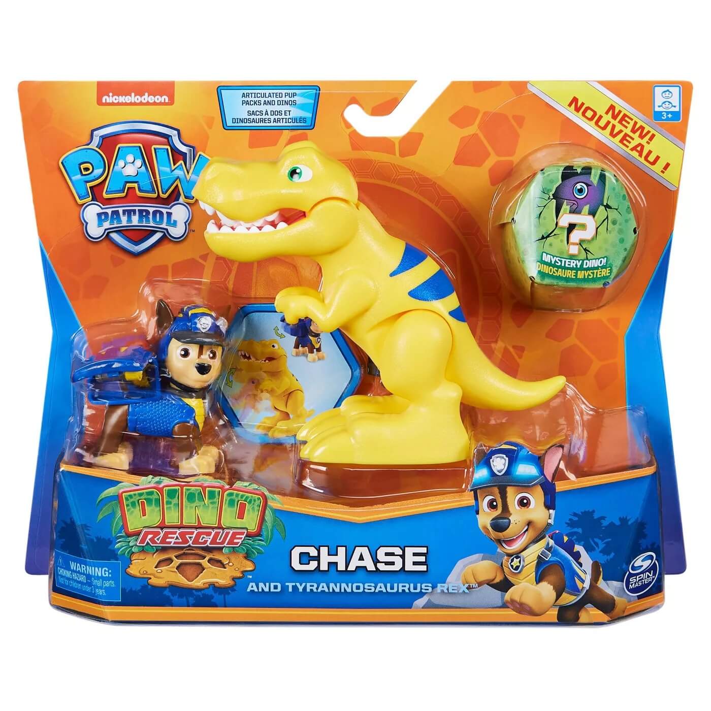 PAW Patrol Dino Rescue Chase and Tyannosaurus Rex w Mystery Dino