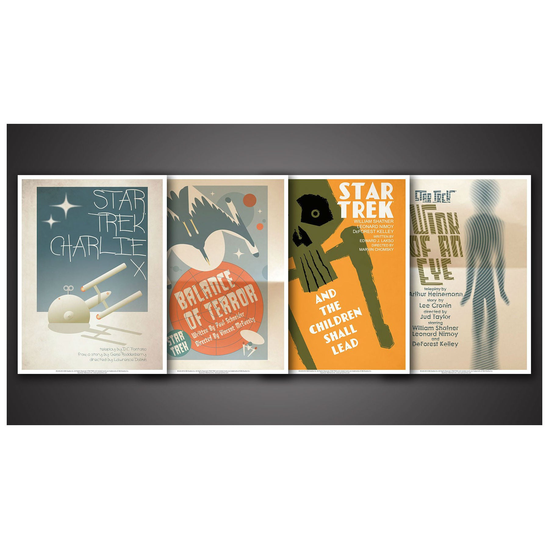 QMx Star Trek: The Original Series Art Prints - Set 2 Set of 4 Posters Size: 18" x 24"