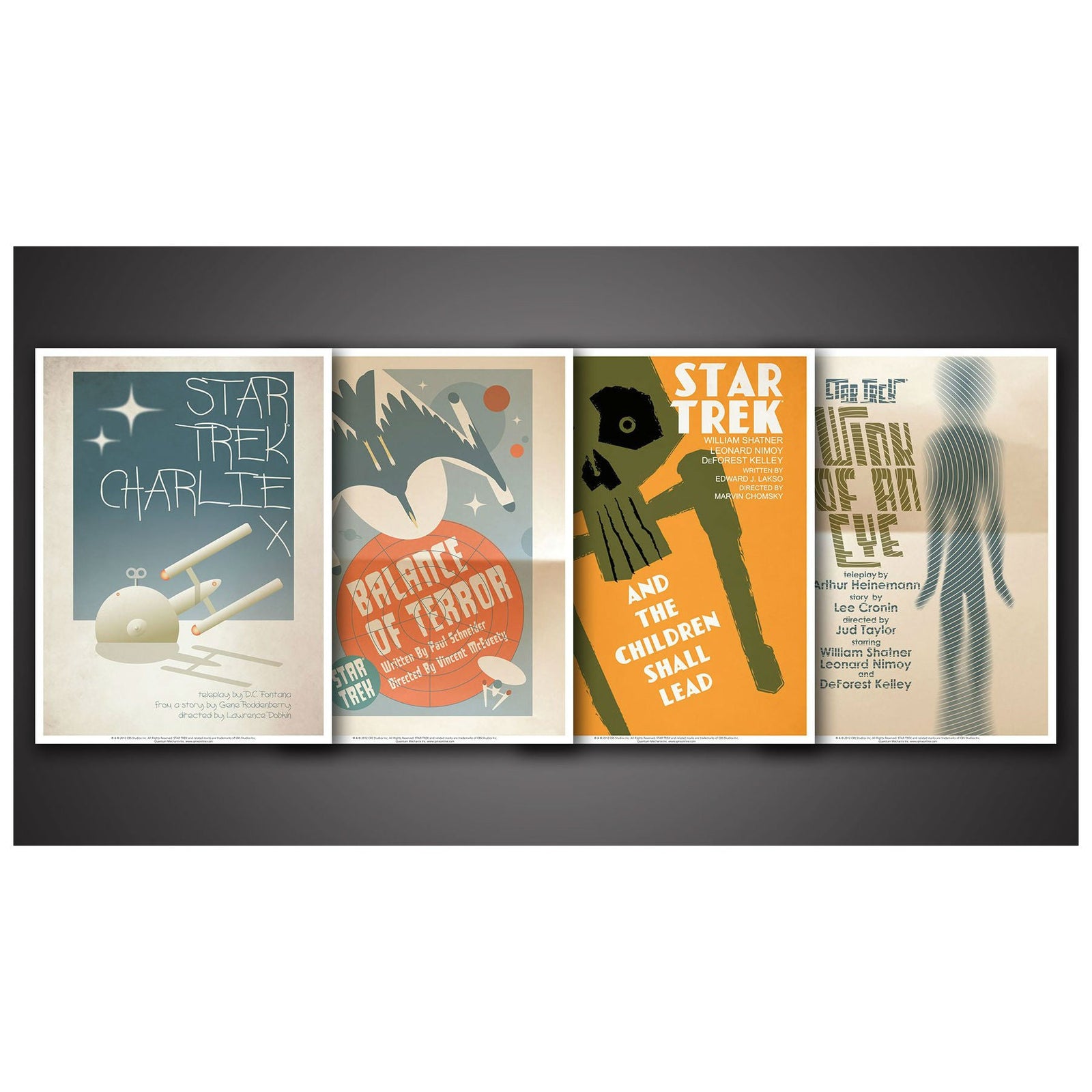 QMx Star Trek: The Original Series Art Prints - Set 2 Set of 4 Posters Size: 18