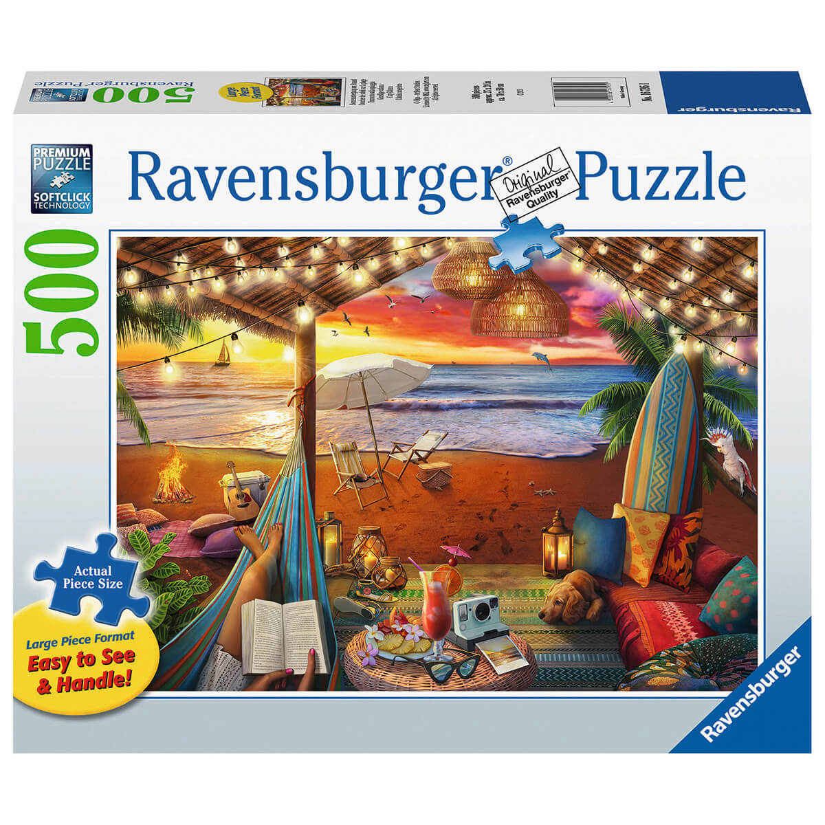 Ravensburger Cozy Cabana 500 Piece Large Format Puzzle