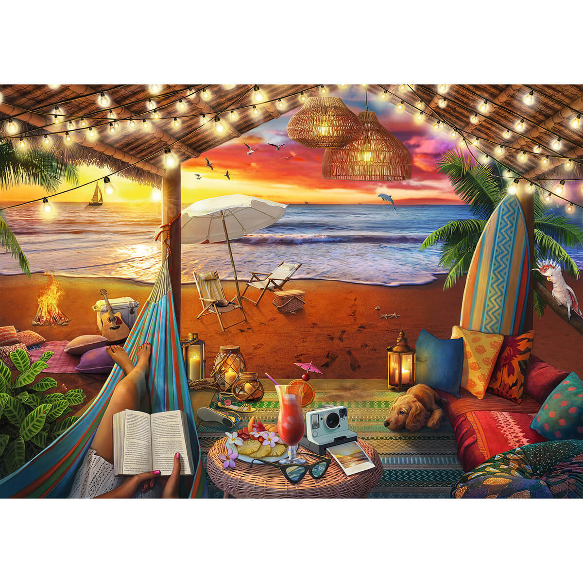 Ravensburger Cozy Cabana 500 Piece Large Format Puzzle