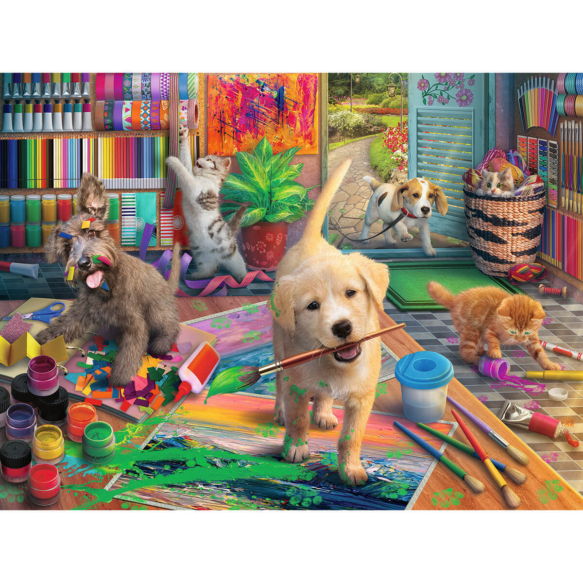 Ravensburger Cute Crafters 750 Piece Large Format Puzzle