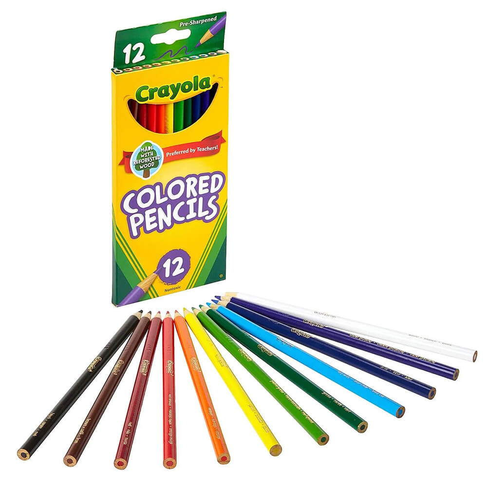 Crayola 12ct Kids Pre-Sharpened Colored Pencils