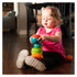 Little girl playing with the tobbles.