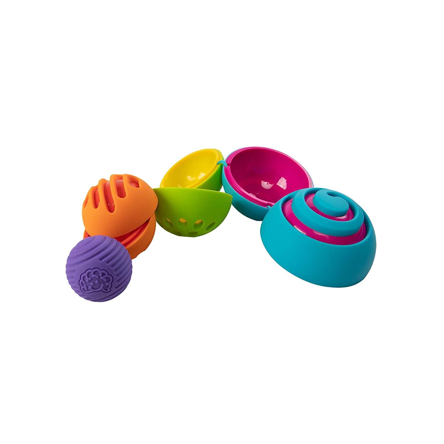 Front view of the Fat Brain Toys OombeeBall.