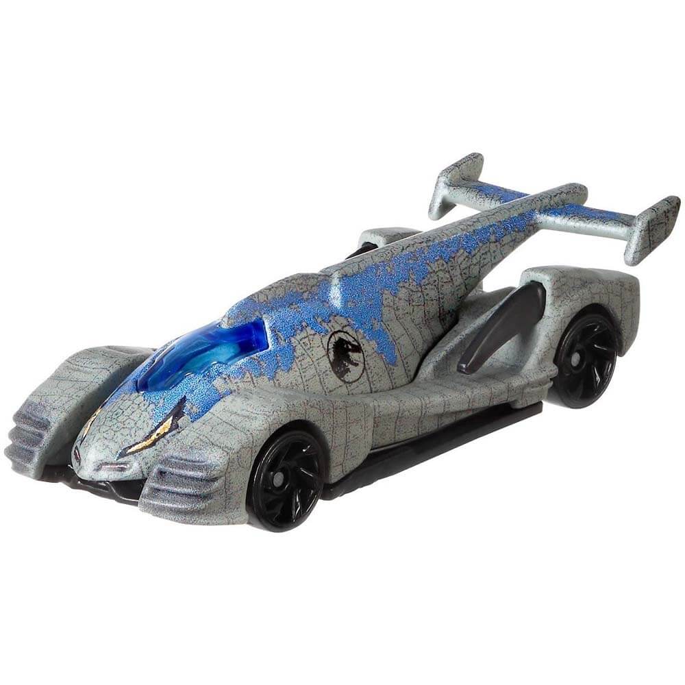 Hot Wheels Jurassic World Velociraptor Blue Character Car