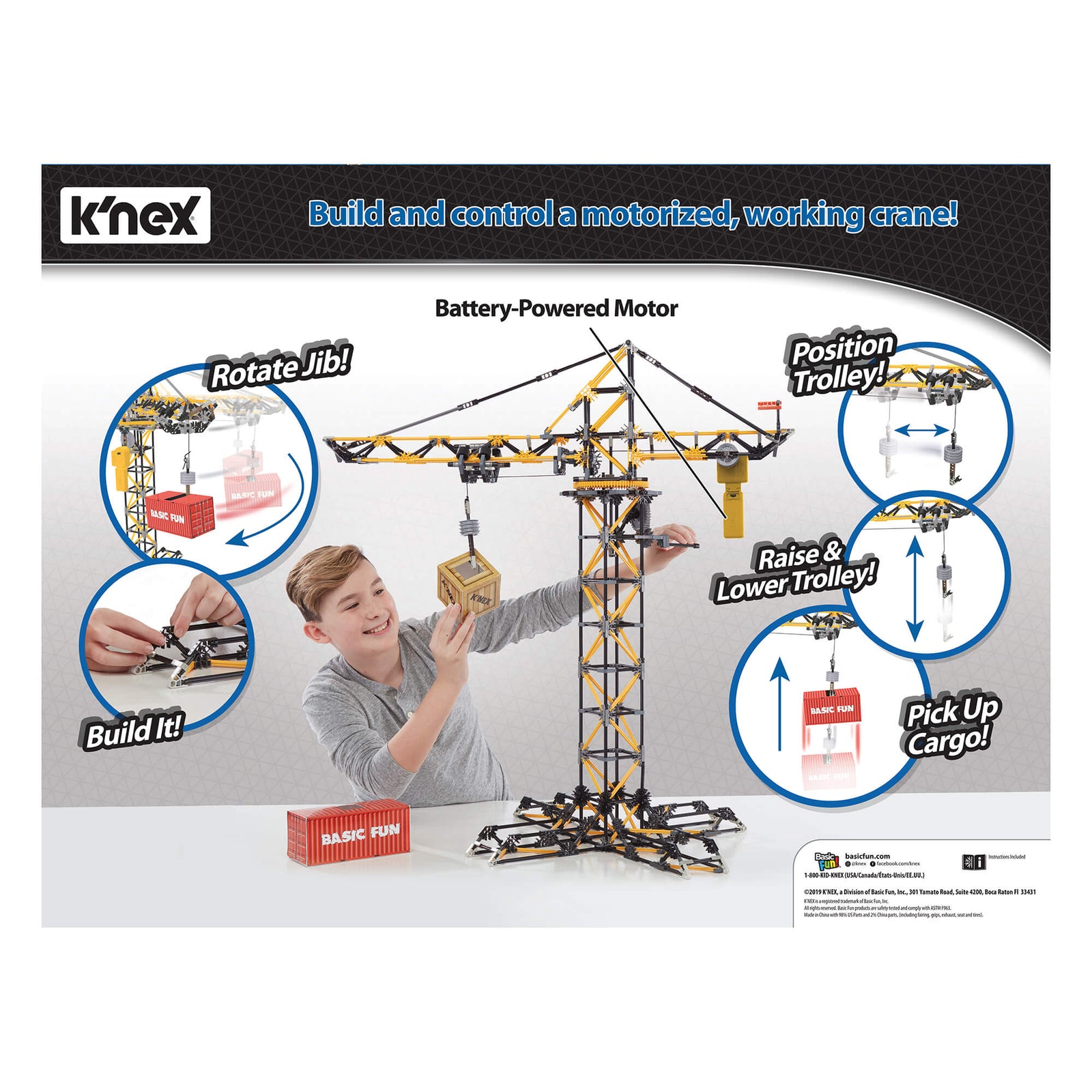 K'NEX Controlled Crane  Building Set