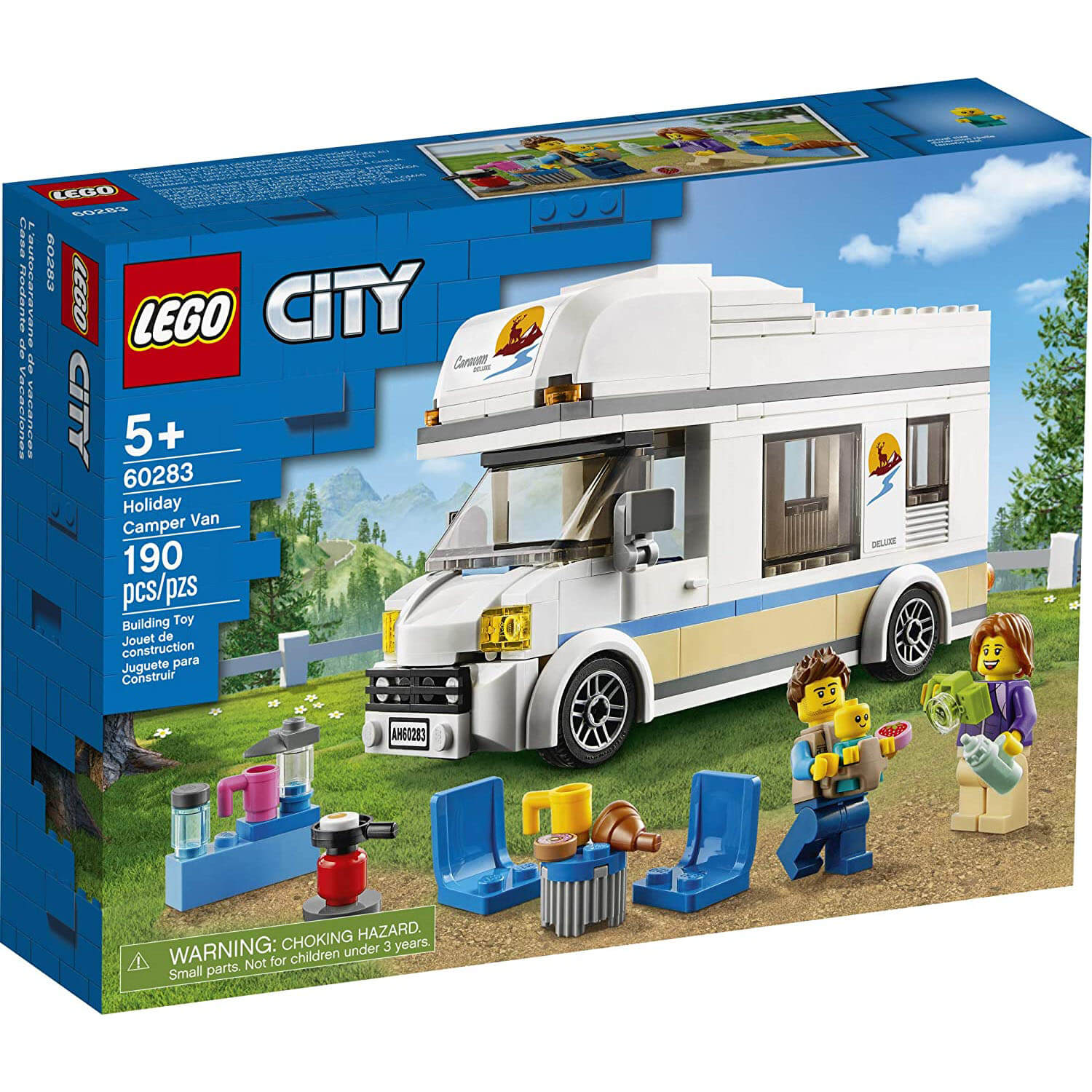 LEGO City Great Vehicles Holiday Camper Van 190 Piece Set