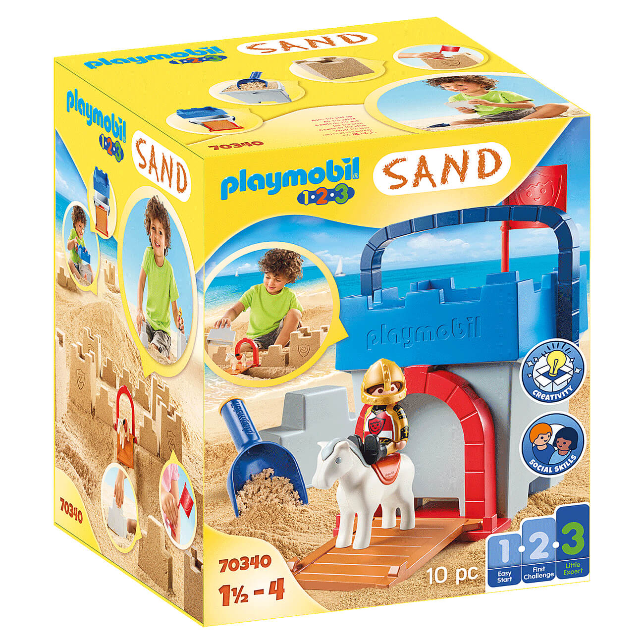 PLAYMOBIL PLAYMOBIL 1.2.3 SAND Knight's Castle Sand Bucket