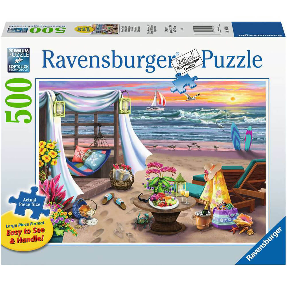Ravensburger Cabana Retreat 500 Piece Large Format Puzzle