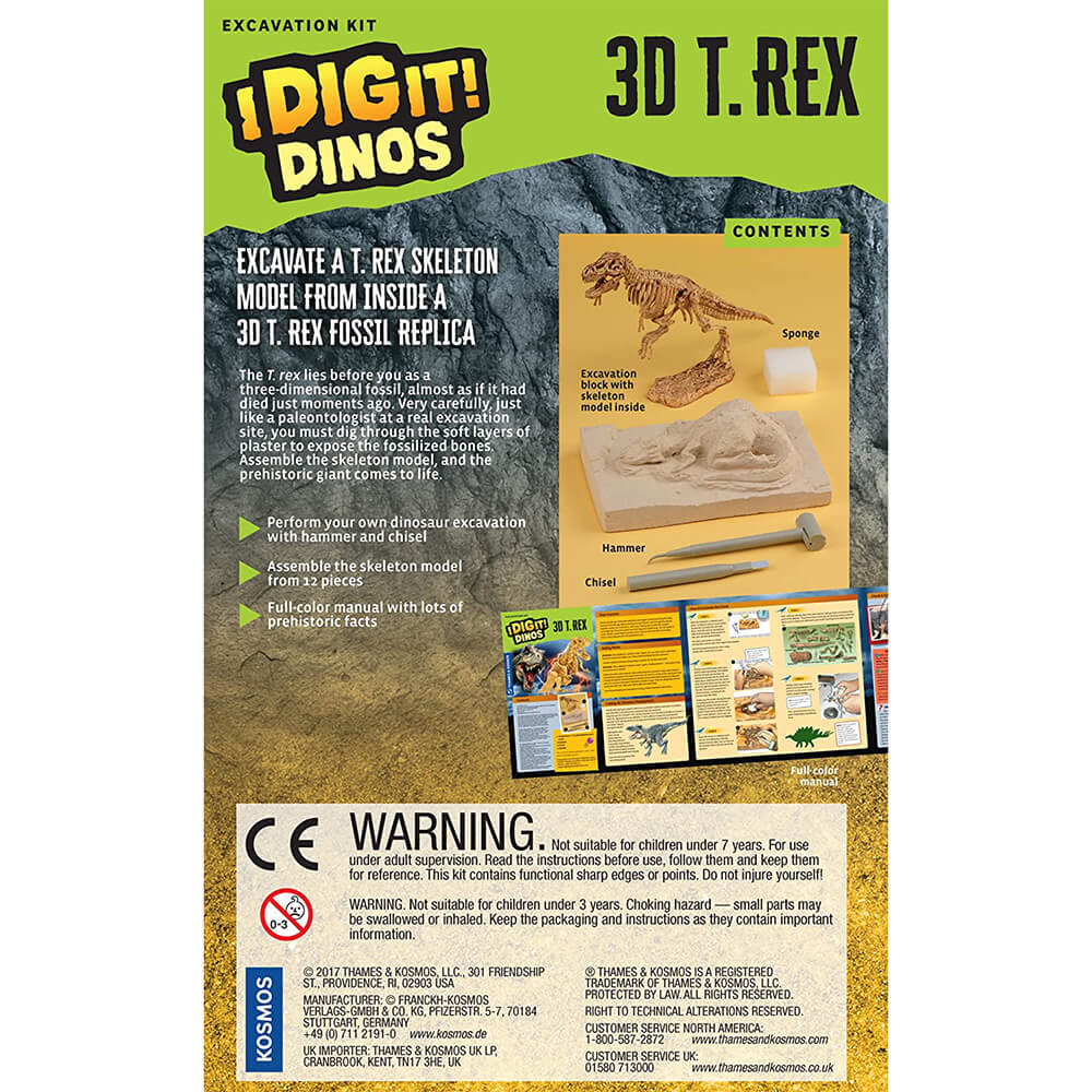Thames & Kosmos I Dig It! Dinos 3D T. Rex Excavation
