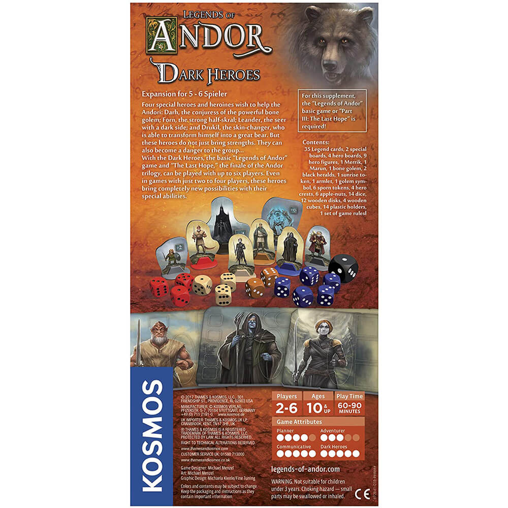 Thames & Kosmos Legends of Andor: Dark Heroes Expansion